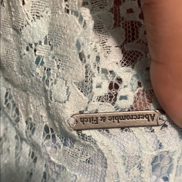 Pastel Blue Lace Skirt - Picture 2 of 3